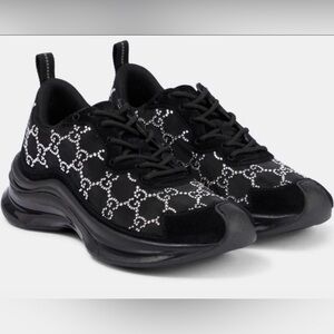 Gucci Black Crystal-Embellished Women's Sneakers